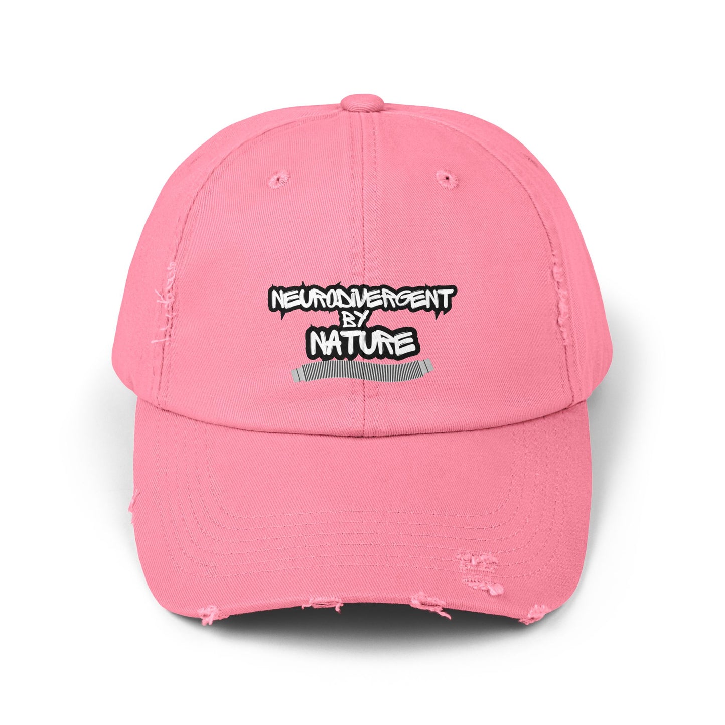 "Neurodivergent by Nature" Unisex Distressed Cap