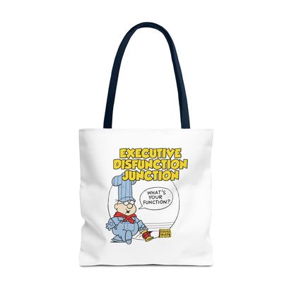 "Executive Dysfunction Junction" Tote Bag (AOP)