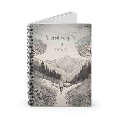 "Neurodivergent by nature" Spiral Notebook