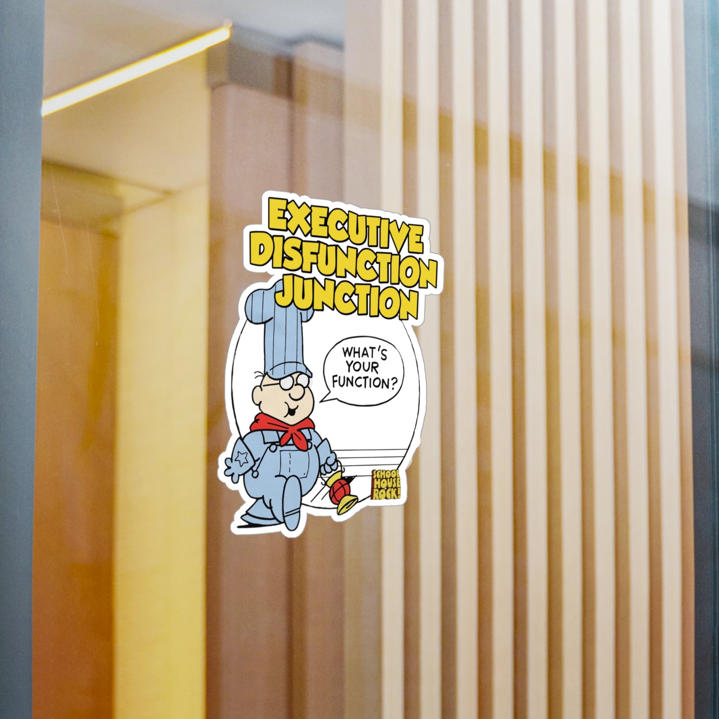 "Executive Dysfunction Junction" Kiss-Cut Vinyl Stickers