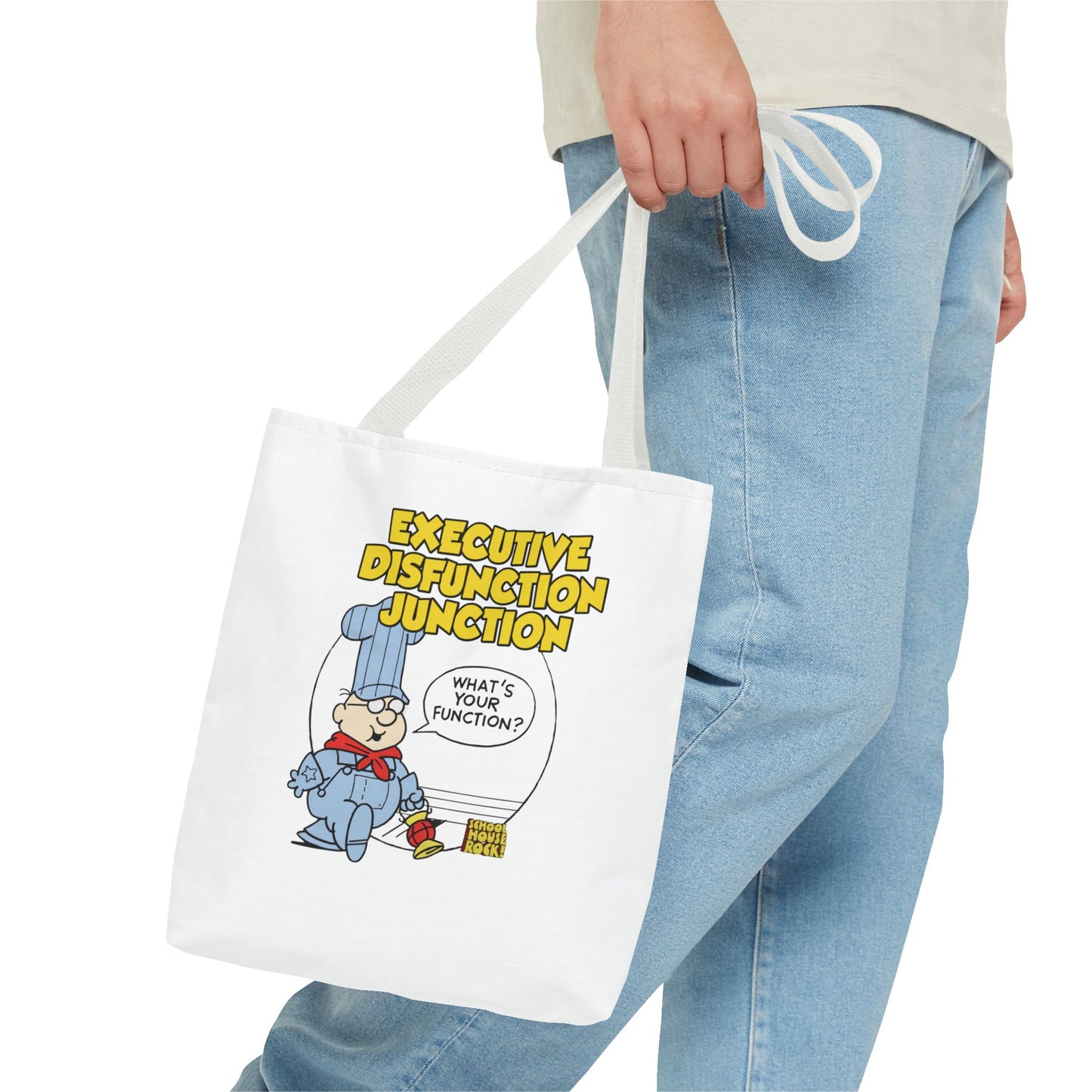 "Executive Dysfunction Junction" Tote Bag (AOP)