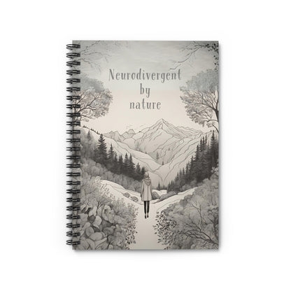 "Neurodivergent by nature" Spiral Notebook