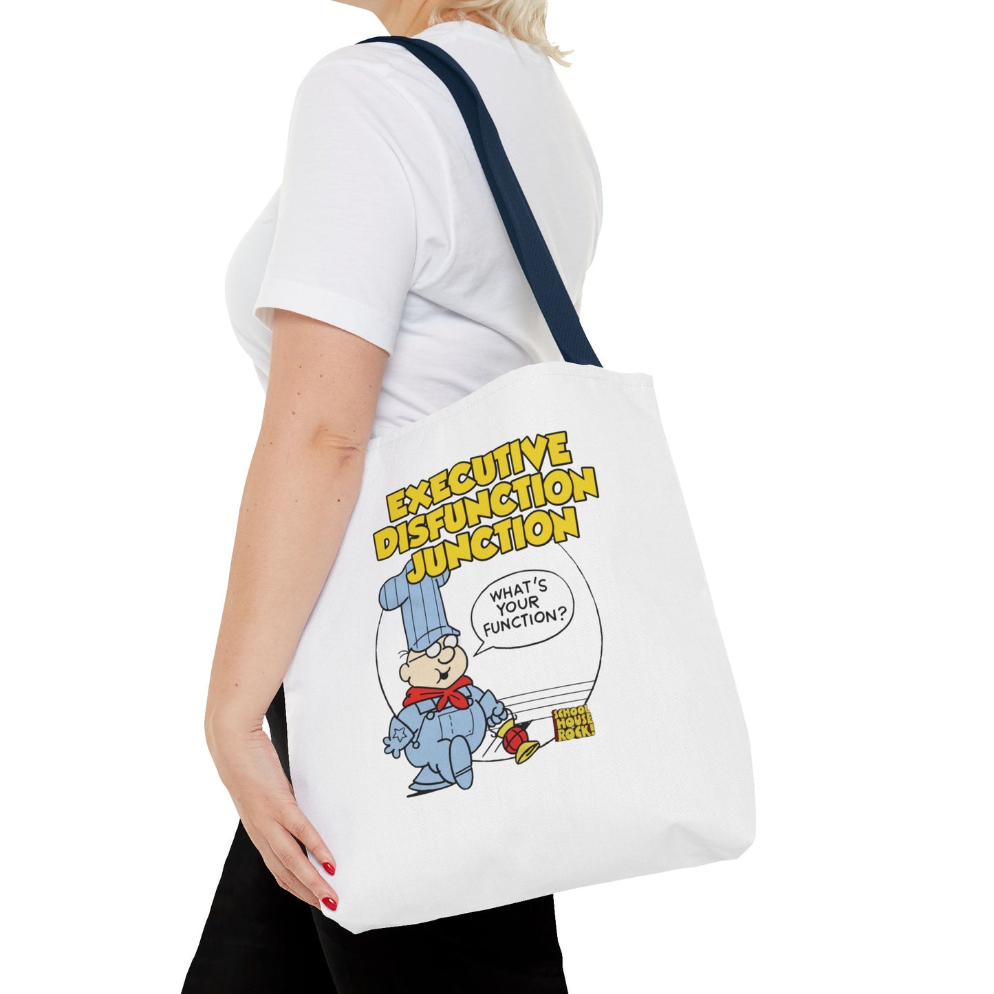 "Executive Dysfunction Junction" Tote Bag (AOP)