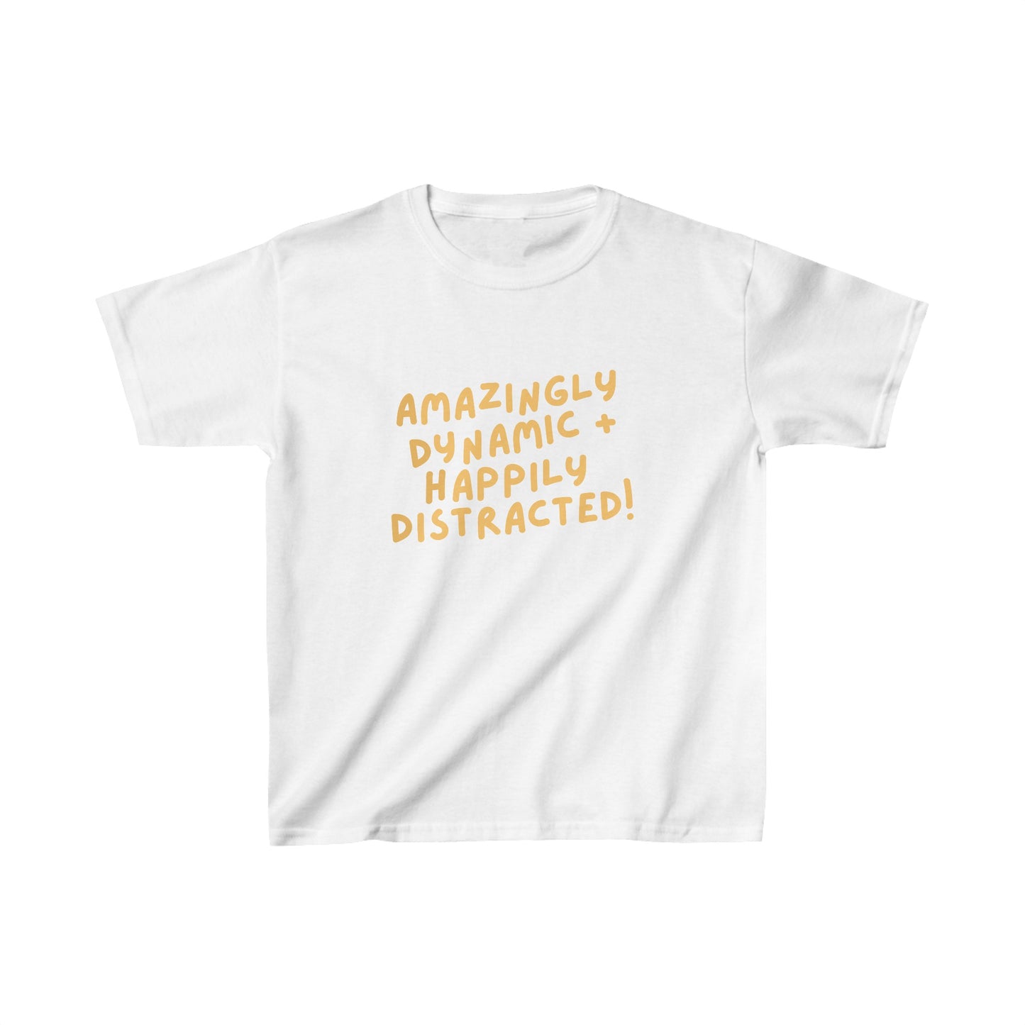 ADHD "Amazingly Dynamic + Happily Distracted" Kids Cotton T-shirt