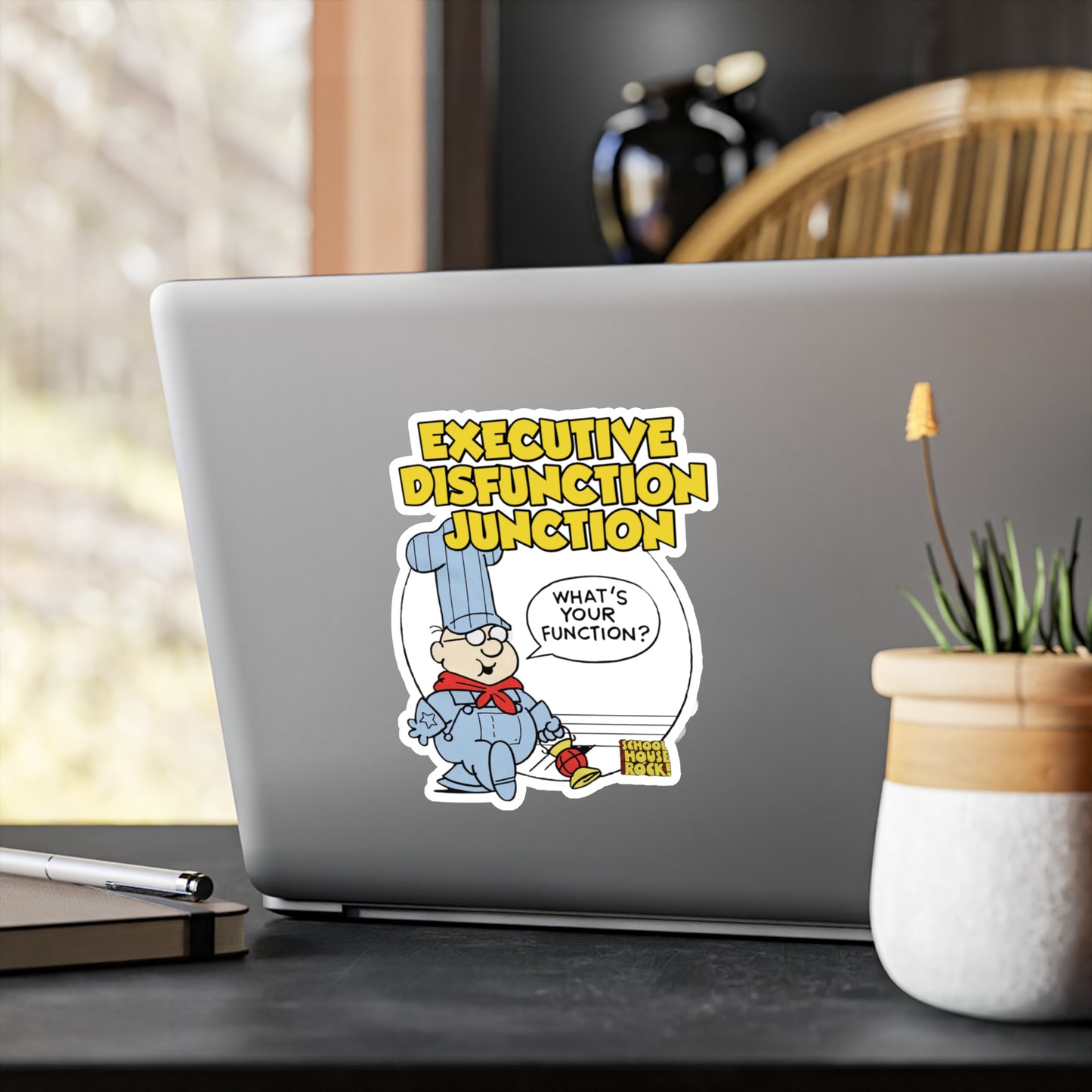 "Executive Dysfunction Junction" Kiss-Cut Vinyl Stickers