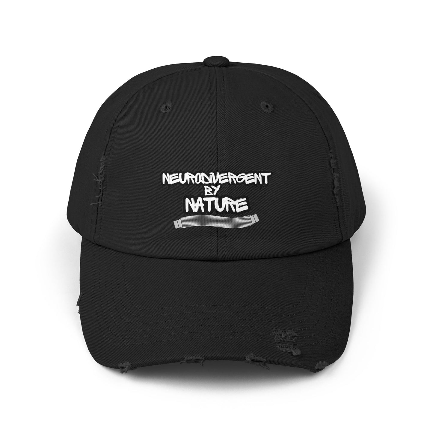 "Neurodivergent by Nature" Unisex Distressed Cap