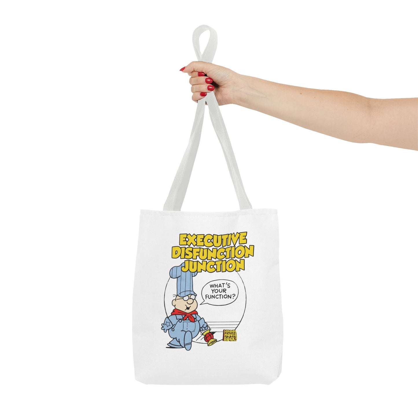 "Executive Dysfunction Junction" Tote Bag (AOP)