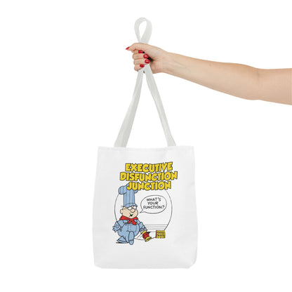 "Executive Dysfunction Junction" Tote Bag (AOP)