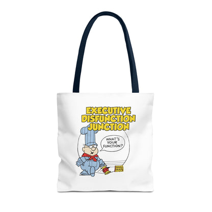 "Executive Dysfunction Junction" Tote Bag (AOP)