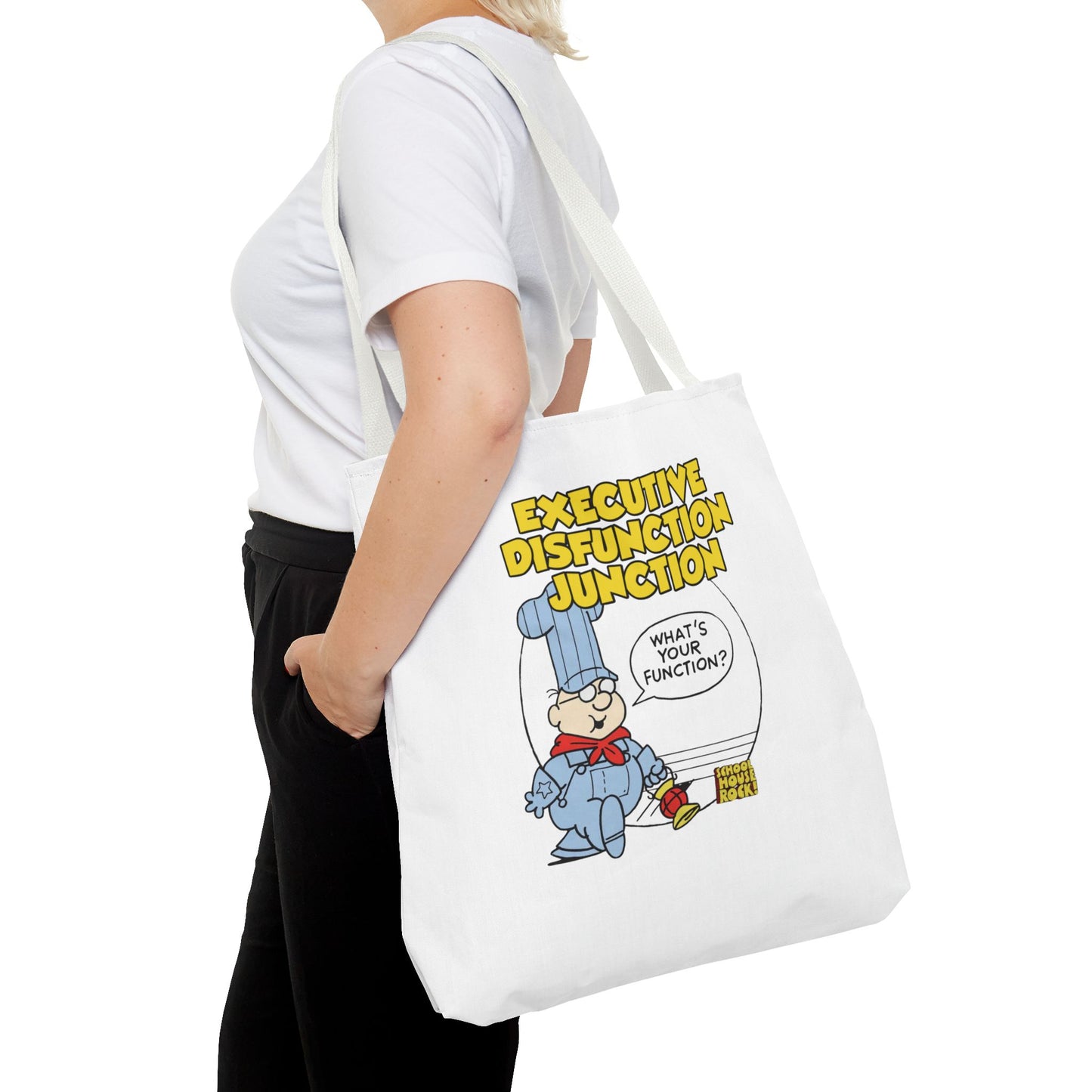 "Executive Dysfunction Junction" Tote Bag (AOP)