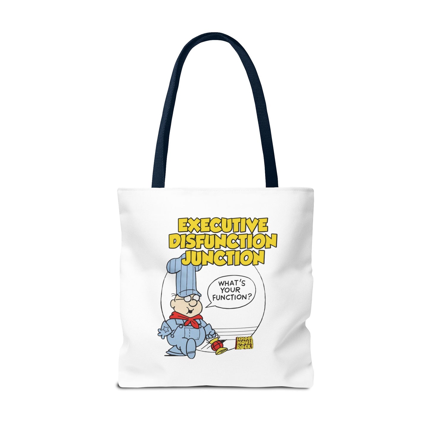 "Executive Dysfunction Junction" Tote Bag (AOP)